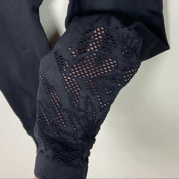 Aerie Chill Play Move Ankle Cut Out Detail Leggings Size Small Black High Rise S - Picture 6 of 15